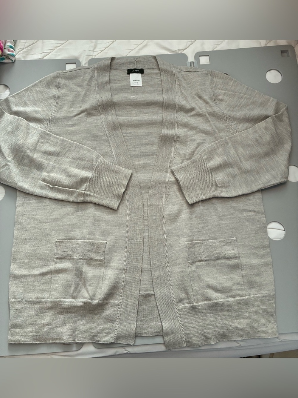 J. Crew Merino Wool Open-front Cardigan